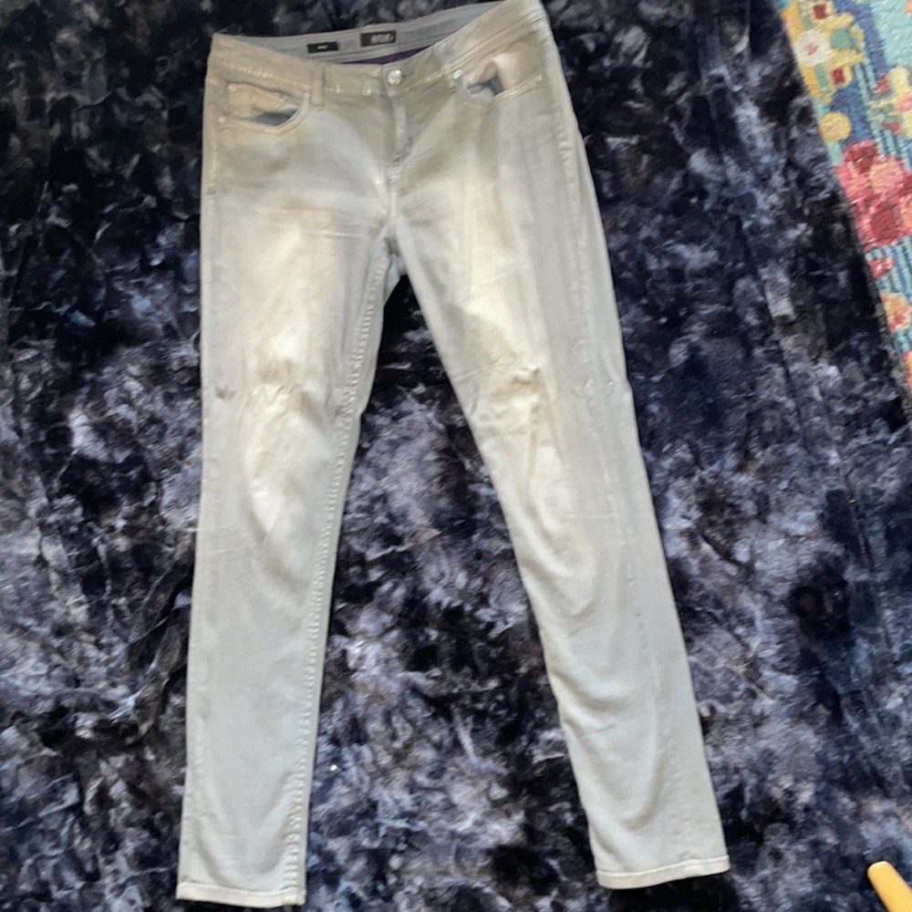 a.n.a Women's Skinny Jeans in Light Beige and Grey Tones